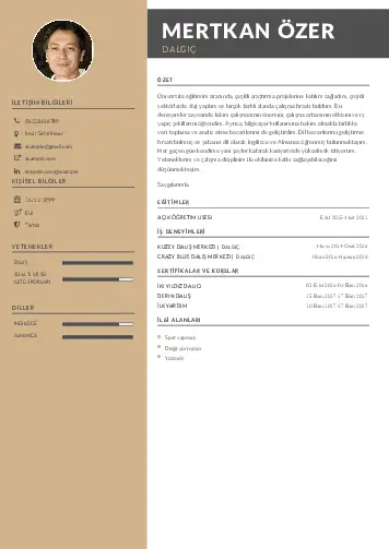 Dalgıç CV Örnekleri cv indir